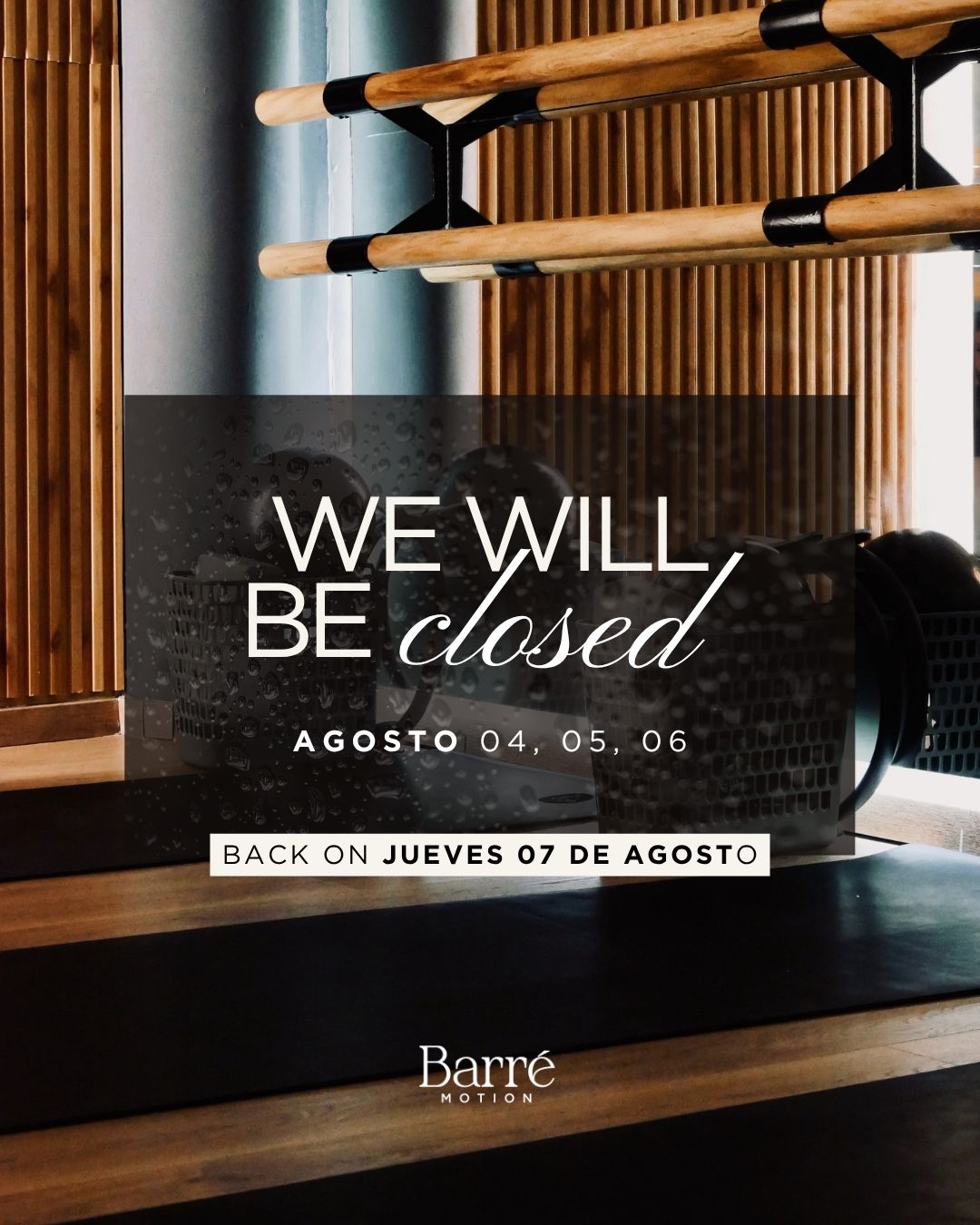 Instagram post created for Barré Motion