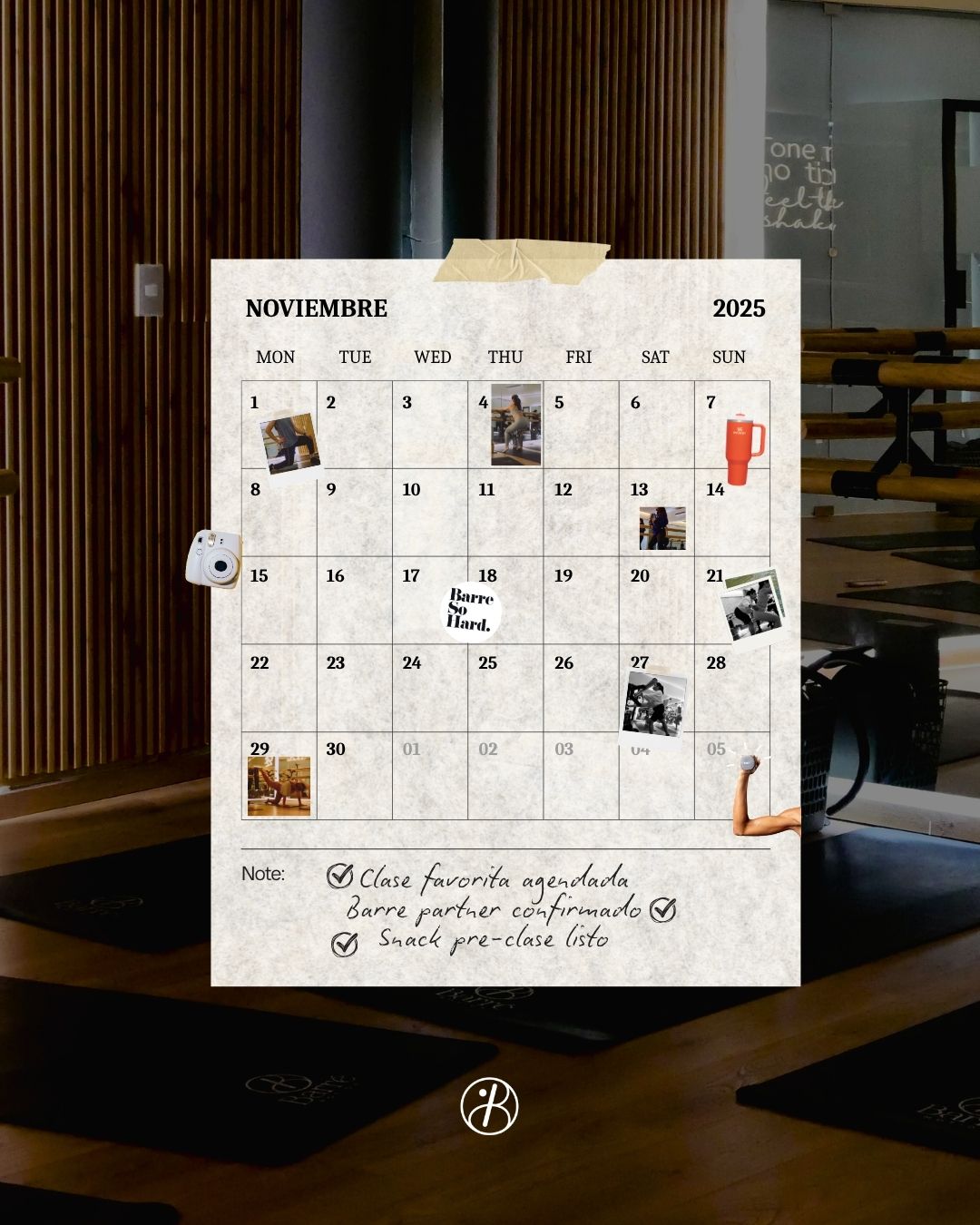 Instagram post created for Barré Motion