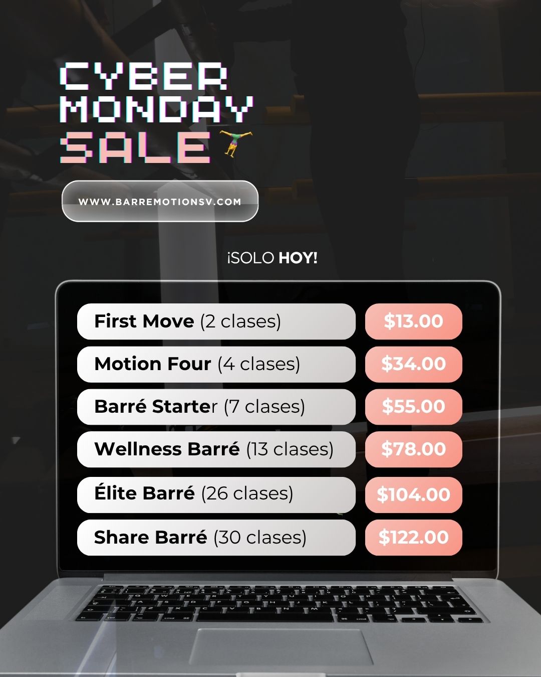 Instagram post created for Barré Motion