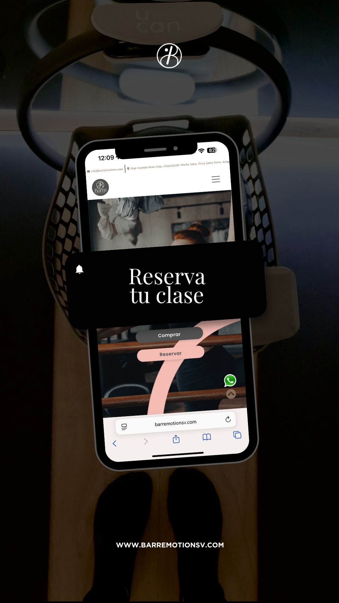 Instagram story created for Barré Motion