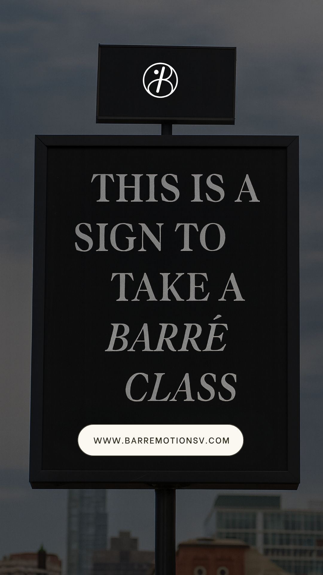 Instagram story created for Barré Motion