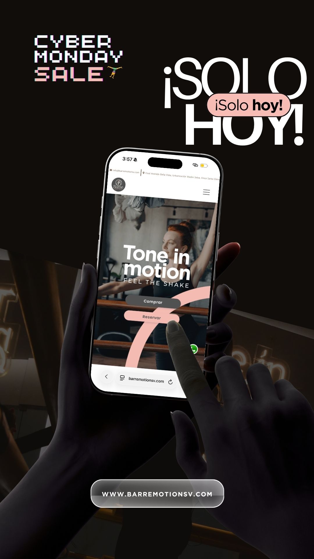 Instagram story created for Barré Motion