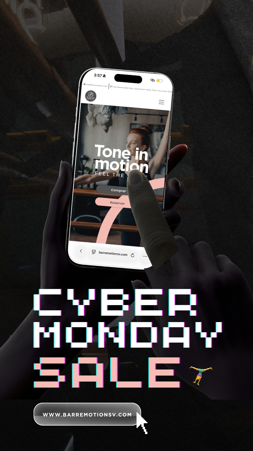 Instagram story created for Barré Motion