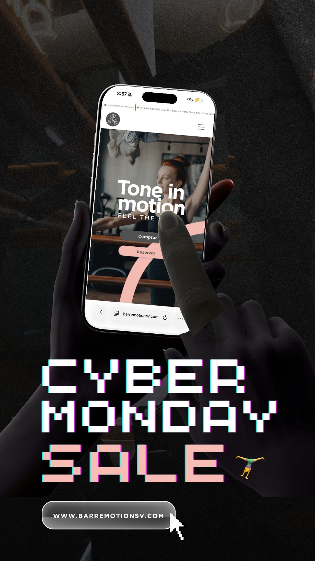 Instagram story created for Barré Motion