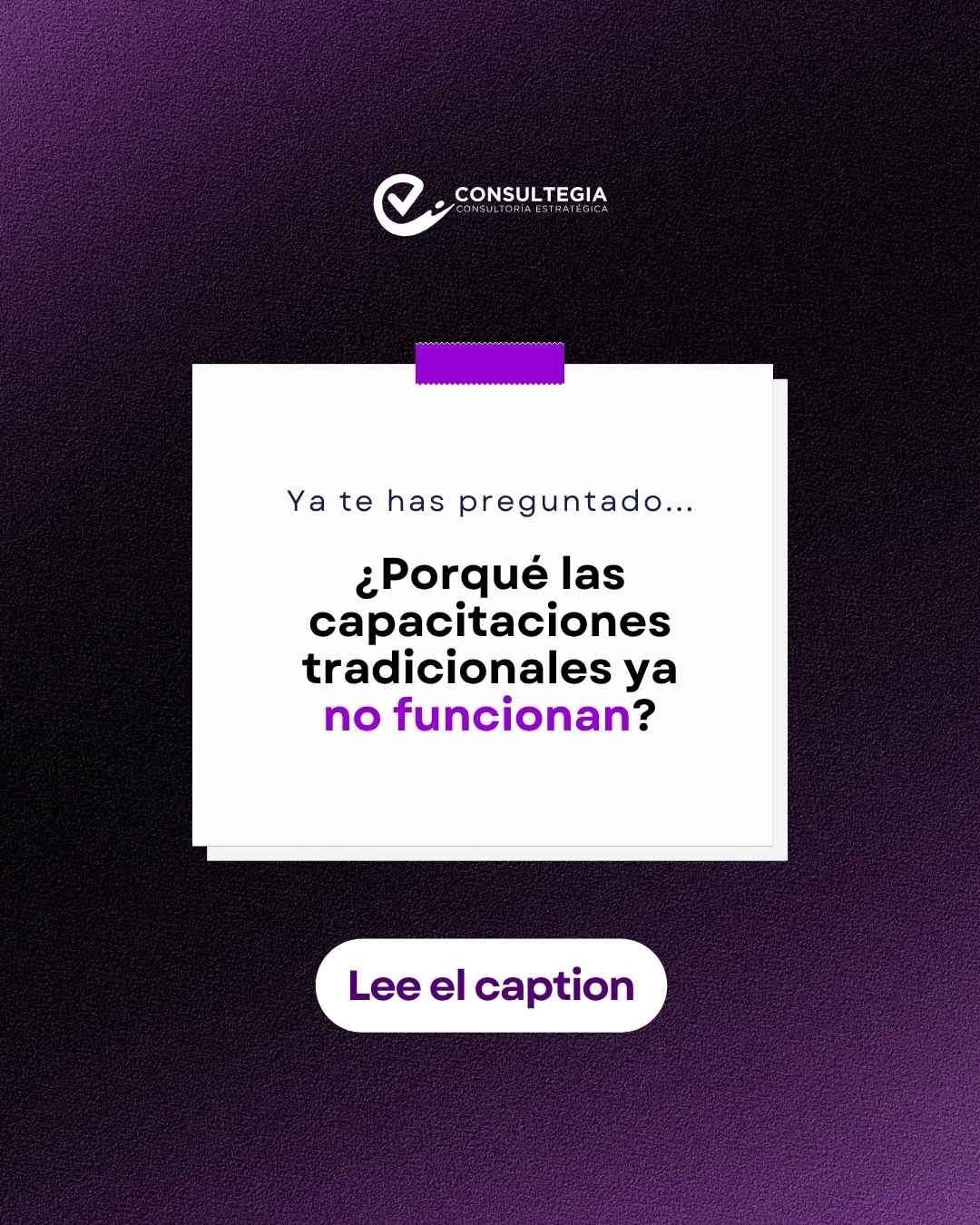 Instagram post created for Consultegia