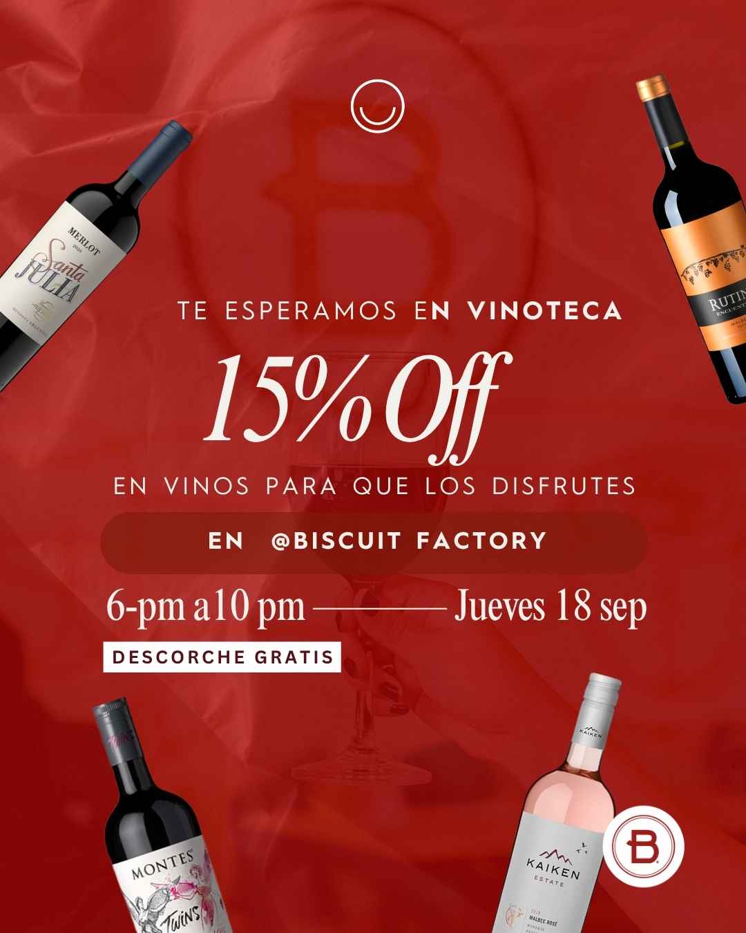 Instagram post created for Vinoteca
