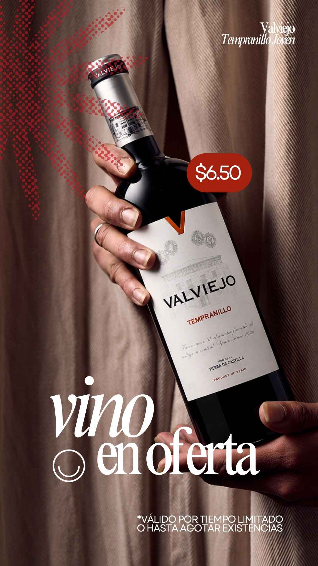 Instagram story created for Vinoteca