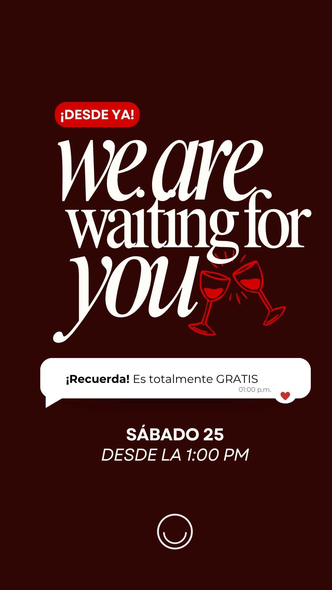 Instagram story created for Vinoteca