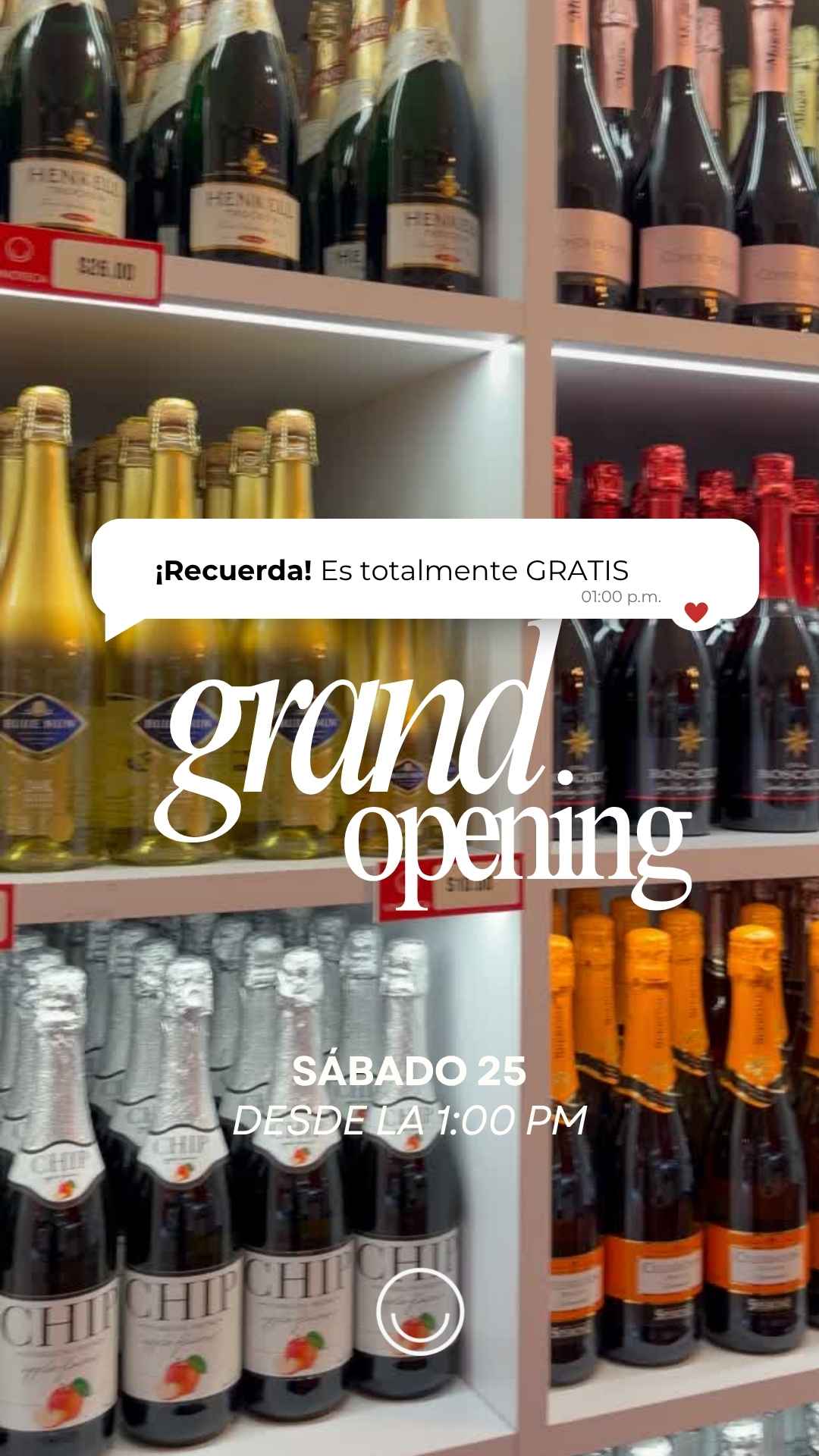 Instagram story created for Vinoteca